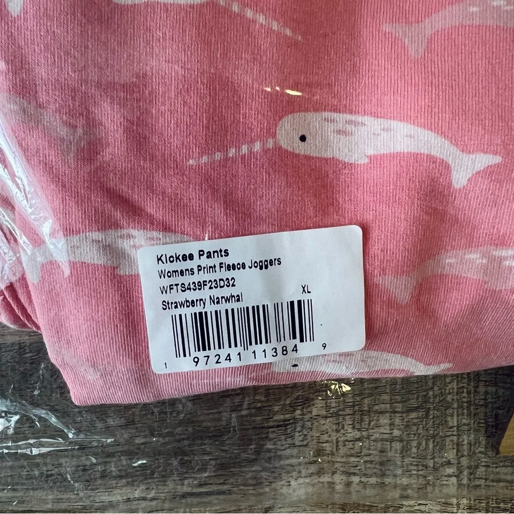 KicKee Pants Pink Narwhal Print Lounge Jogger - Picture 4 of 5